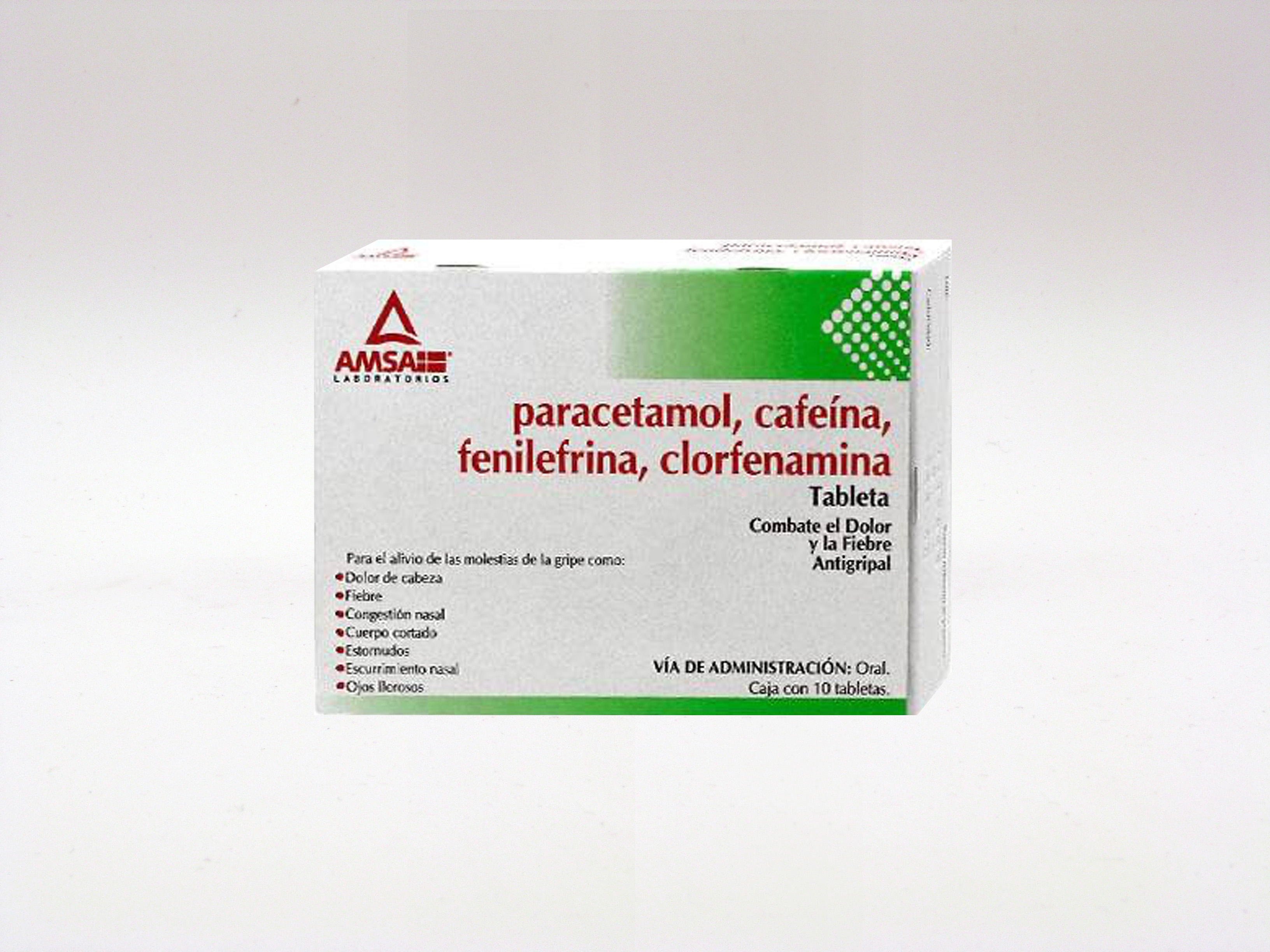 PARACETAMOL, CAFEÍNA, FENILEFRINA, CLORFENAMINA